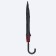 Umbrella - semi -automatic cane "plain", eponge, two -layer, 8 spokes, r = 51 cm, black/red color