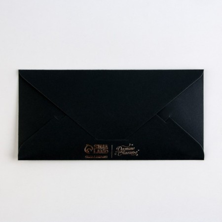 Money envelope "Butterfly", on black craft, embossing, 16.5 x 8 cm-1
