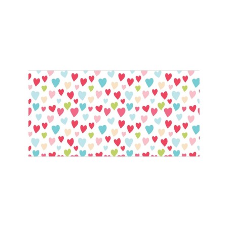 Basket for toys "Multi -colored hearts, size 35x50 cm-1