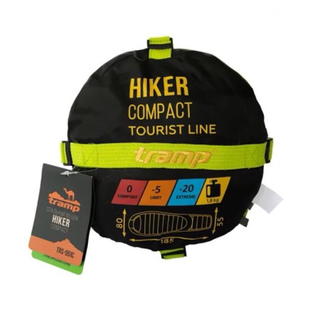Sleeping bag Tramp Hiker Compact, Coconut, 1 layer, right, 90x185 cm, -5 ° C-8