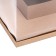 Box for flowers with a vase and PVC windows, folding, 23 x 30 x 23 cm, craft