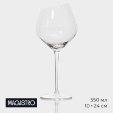 A glass of glass for the wine Magistro 