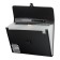 Plastic portfolio A4, 332 x 245 x 35 mm, 13 departments, texture, plastic index, black