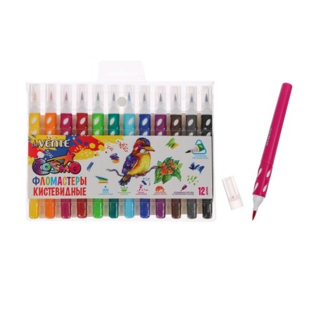 Street felt-tip pens 12 colors, Devente Trio Brush, ventilated cap-4