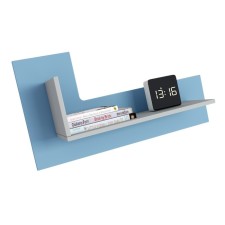 Полка книжная Polini kids Mirum 3L 600, 60х26х42.2 см, серо-голубой