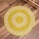 Wicker rug round 80 cm