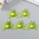 Decor for creativity wood "frog" set of 5 pcs 3.4x3 cm