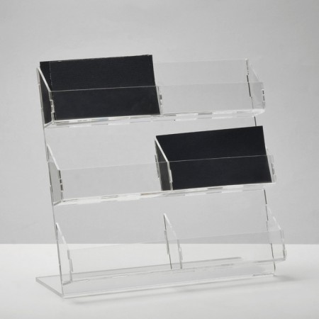 Collance stand, 6 seats, 19x19x9.5 cm, 2 mm plexiglass, transparent color in a protective film-1