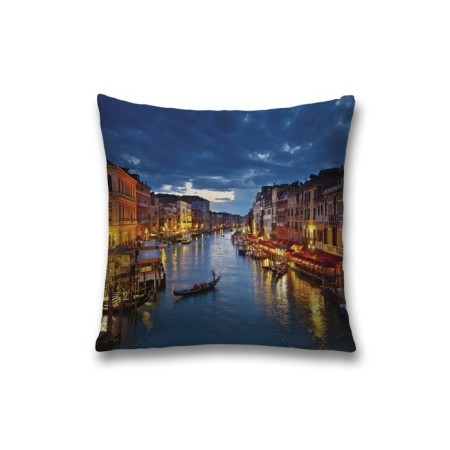 Decorative pillowcase "Lighted river", on a zipper, size 45x45 cm