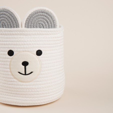 Basket for storage of manual weaving, cotton 22x22x22 cm-4