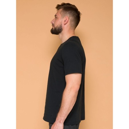 Male T -shirt, size 46, black color-1