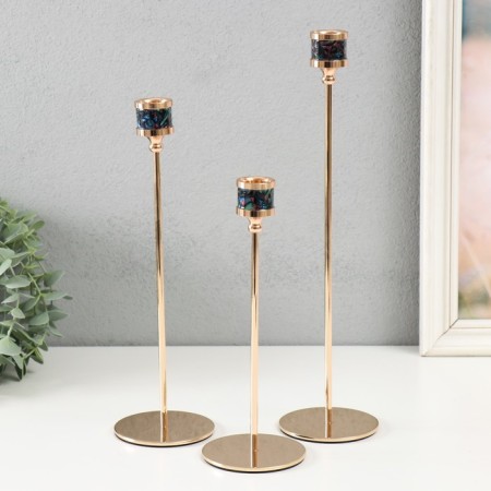 Climber Metal "Controversy. Kant" d = 2.5 cm set 3 pcs gold 22 cm, 27 cm, 32 cm-1