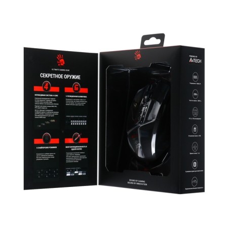 Mouse A4Tech Bloody W60 max, game, wired, 10,000 dpi, USB, black-18