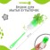 Brush for children's bottles, color mix