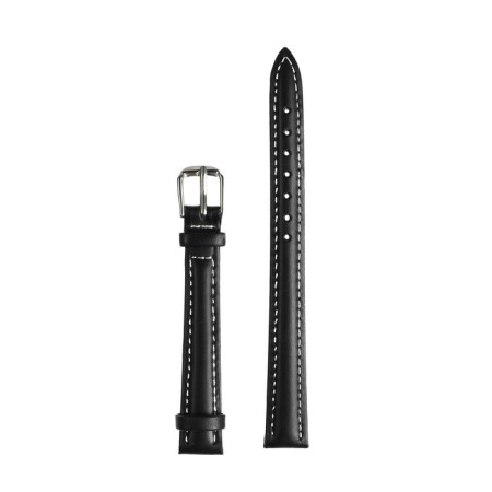 Solomon watch strap 12 mm, genuine leather, L-20 cm, black-4