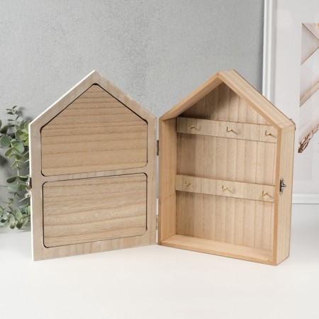 Keywater tree 6 hooks "Two -story house with flowers" 6x20x27.5 cm-2