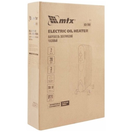 MTX OCH-2000, oil heater, 2000 watts, 9 sections, up to 20 m2-8