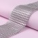Ribbon with imitation of rhinestones, 6 cm, 9 ± 1 m, silver color