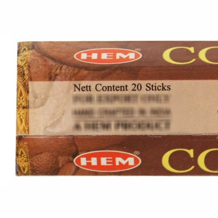 Incense "hem" 20 sticks coal Coffee-2
