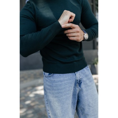 Jumper male ise, size 56, emerald color-13