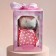Soft toy "Bunny La Pu in the Cambinison with Crown", the color is gray, 20cm