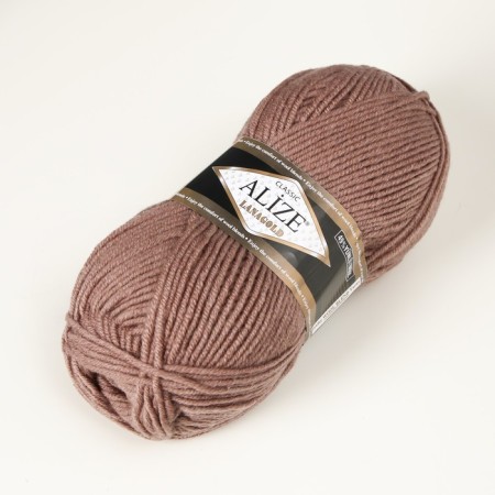 Yarn "Lanagold" 51% acrylic, 49% wool 240m/100g (584 mink)-1
