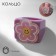 Ring "Flower" Smiley, multi -colored, 17 size