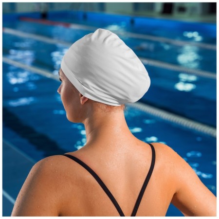 Шапочка для плавания взрослая ONLYTOP Swim, тканевая, обхват 54-60 см-4