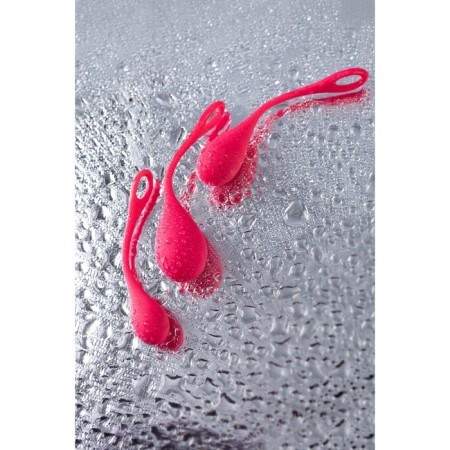 A set of vaginal balls Satiffyer yoni, silicone, red, Ø 2 cm-4