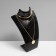 Bust for jewelry, 13.5 × 10.5 × 20 cm, h = 20 cm, black color, glossy