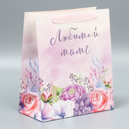 Gift Laminated Vertical Package, Packaging, “Beloved Mom”, ML 27 x 23 x 11.5 cm-1
