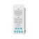 Multifunctional vibrator L’Eroina Cycla, 20 cm, silicone, blue color