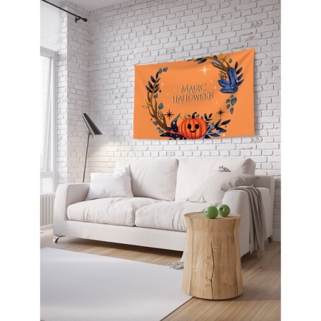 Decorative panel with photo printing "Magic Halloween", horizontal, size 150x200 cm