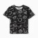 T -shirt for a boy, black color/space, height 116 cm