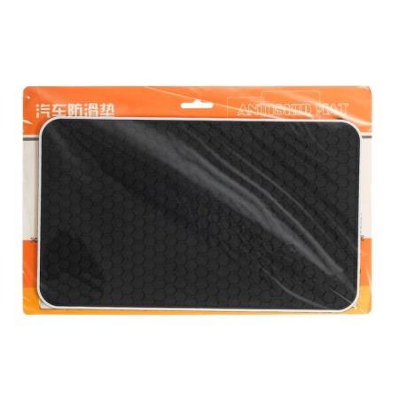Anti -slip rug 27.5 × 17 cm, honeycomb, black-4