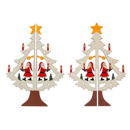 Souvenir "spruce", New Year, folding, with candles, mix-3