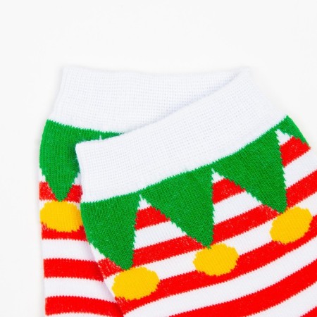 Women's socks "holiday" Color red-white, size 23-25-2