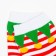 Women's socks "holiday" Color red-white, size 23-25