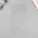 Stick plastic rhinestones for hair "Flower scattering" silver 25x13 cm