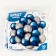 Bouquet of balls "blue-silver", latex, chrome, set of 50 pcs.
