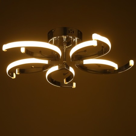 Causteen with FDD "Sylvia" 5xled 70W 3000-6000k Dimmer, chrome 56x56x11 cm Bayerluux-2