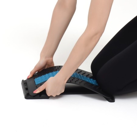 Massage for the back, three -level, 38 × 25 × 4 cm, blue color-20