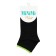 Women's socks Mini Fresh with a double elastic band, size 35-38, color Nero