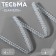 Decorative braid “Chanel”, 8 mm, 10 ± 1 m, white/silver color