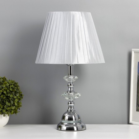 Desktop lamp "Entouches" 1x40W E27+ LED lighting 3W chrome 28x28x46cm