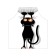 Apron kitchen with a photo print "Cat School", adjustable, size OS