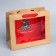 New Year's Craft gift package with a New Year tree plastic window, 24 x 20 x 11cm, New Year
