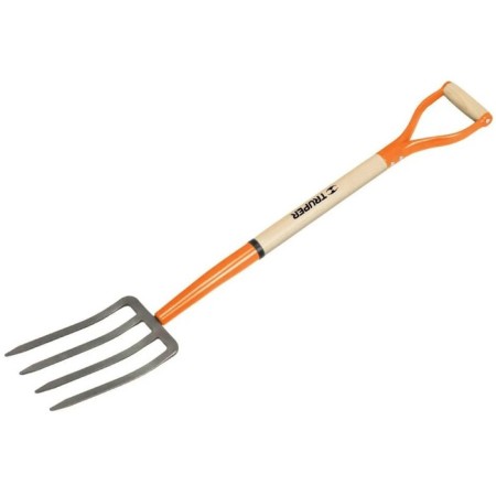 Garden pitchfork, with wooden cuttings, Truper 98x17x6 cm