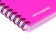 A5, 80 sheets, cell, Erichkrause "Silhouette", plastic cover silk -filter, 100%white plastic cover, pink, pink