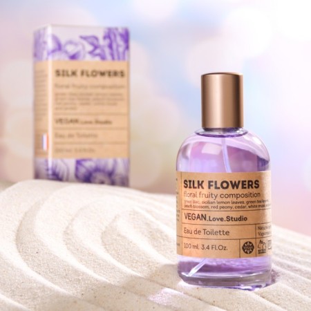 Women's toilet water Vegan Love Studio Silk Flowers, 100 ml (based on Eclat d’Arpege (Lanvin)